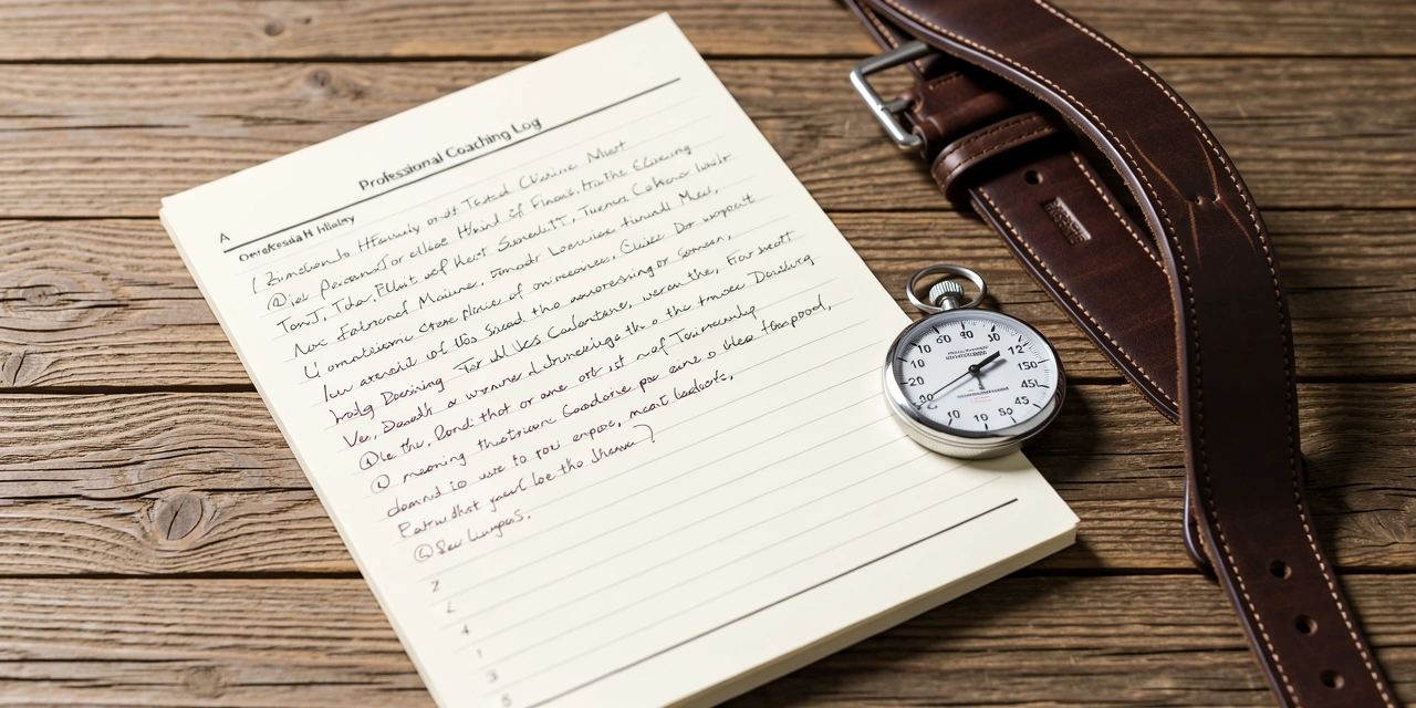 Training Log and Equipment